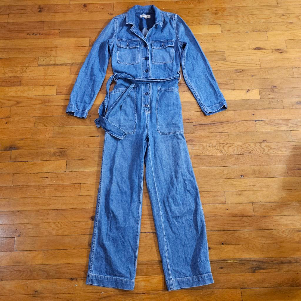 Madewell Denim Jumpsuit Women's Small Blue - Picture 3 of 9